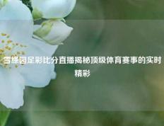 雪绦园足彩比分直播揭秘顶级体育赛事的实时精彩