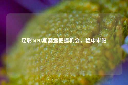 足彩16191期澳盘把握机会，稳中求胜