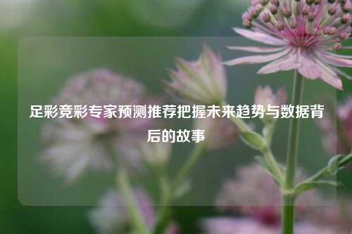 足彩竞彩专家预测推荐把握未来趋势与数据背后的故事